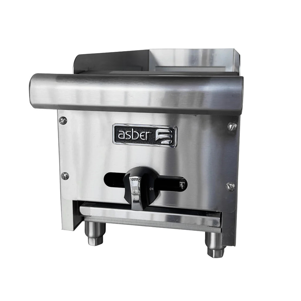 Asber AECRB-12 Asador a Gas Piedra Volcánica 12" Acero Inoxidable