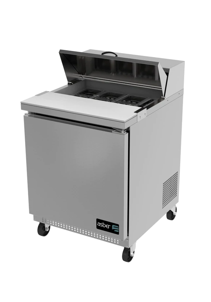 Asber APTS-27-8 HC Mesa Refrigerada Ensaladas 6 1/6 2 1/9 incl. 6.1 pies3