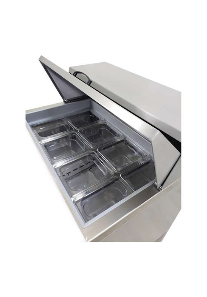 Asber APTS-27-8 HC Mesa Refrigerada Ensaladas 6 1/6 2 1/9 incl. 6.1 pies3
