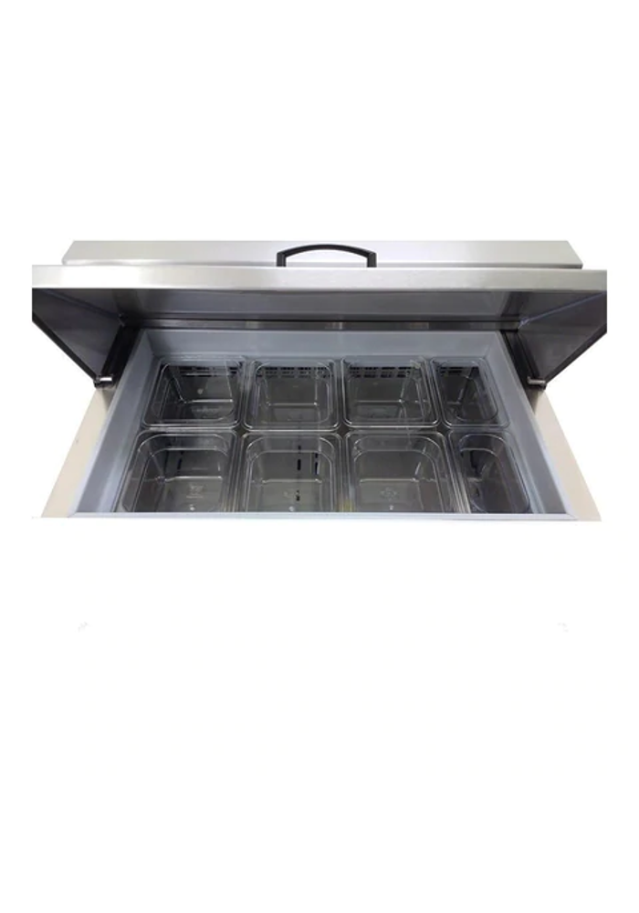 Asber APTS-27-8 HC Mesa Refrigerada Ensaladas 6 1/6 2 1/9 incl. 6.1 pies3