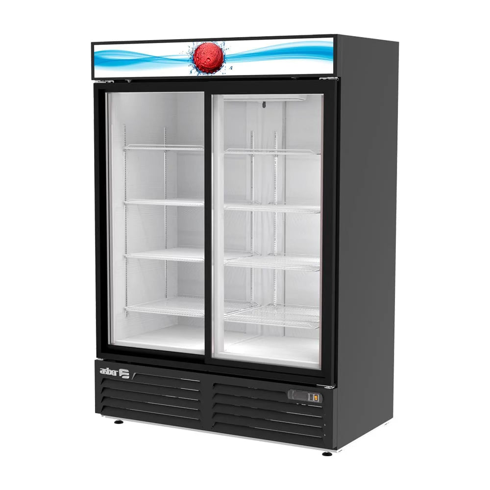 Asber ARMD-47-SD HC Refrigerador 2 Puertas de Vidrio 47 Pies
