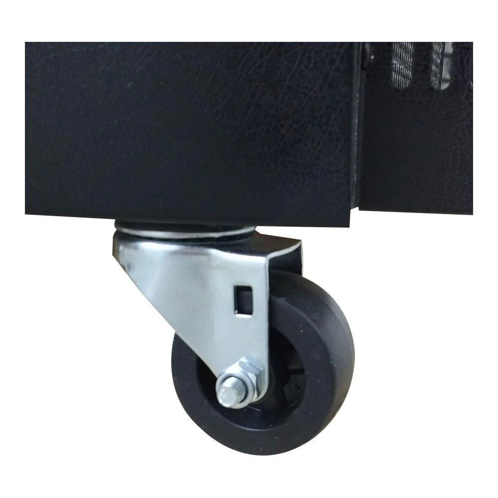 Asber ABBC-23G HC Refrigerador Contrabarra Vinil Negro 1 Puerta de Cristal 8.9 Pies