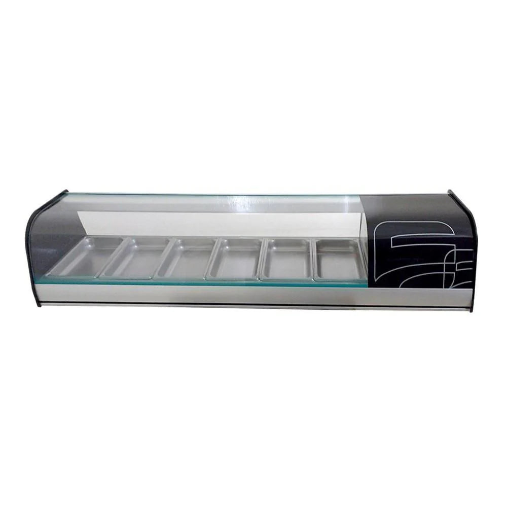 Asber ACTC-55 HC Vitrina Refrigerada para Sushi o Ingredientes de Mesa 6 1/3