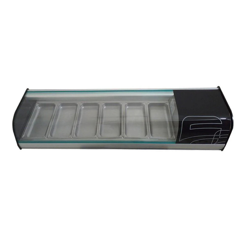 Asber ACTC-55 HC Vitrina Refrigerada para Sushi o Ingredientes de Mesa 6 1/3