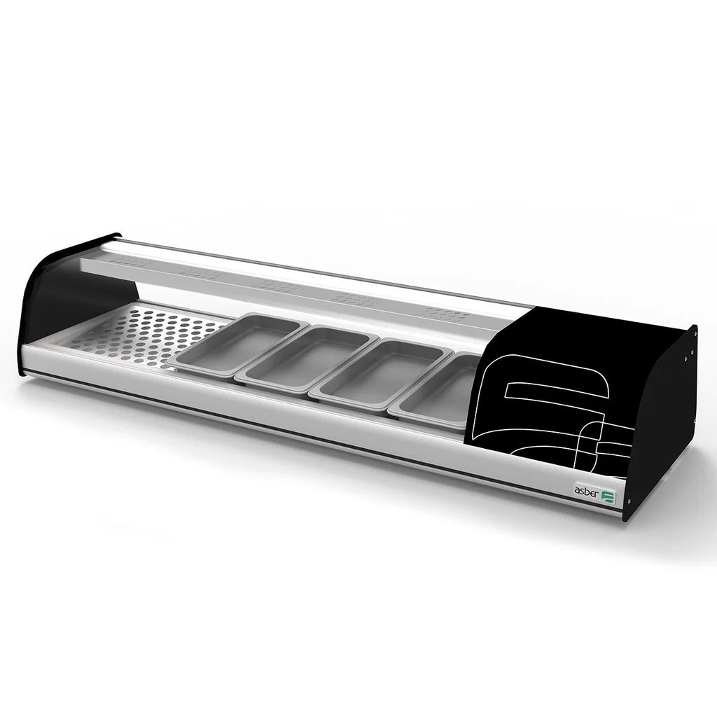 Asber ACTC-55 SL HC Vitrina Refrigerada Sobre Mostrador para Sushi o Ingredientes