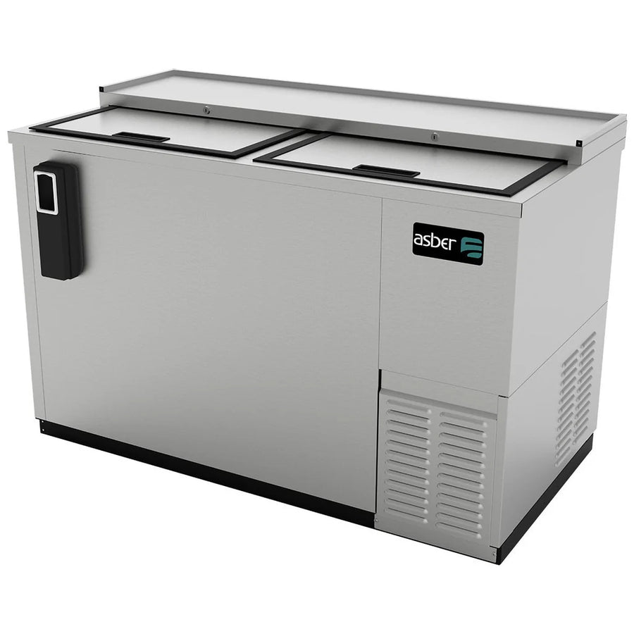 Asber ADBC-50-S HC Botellero Acero Inoxidable 2 Puertas 14 pies