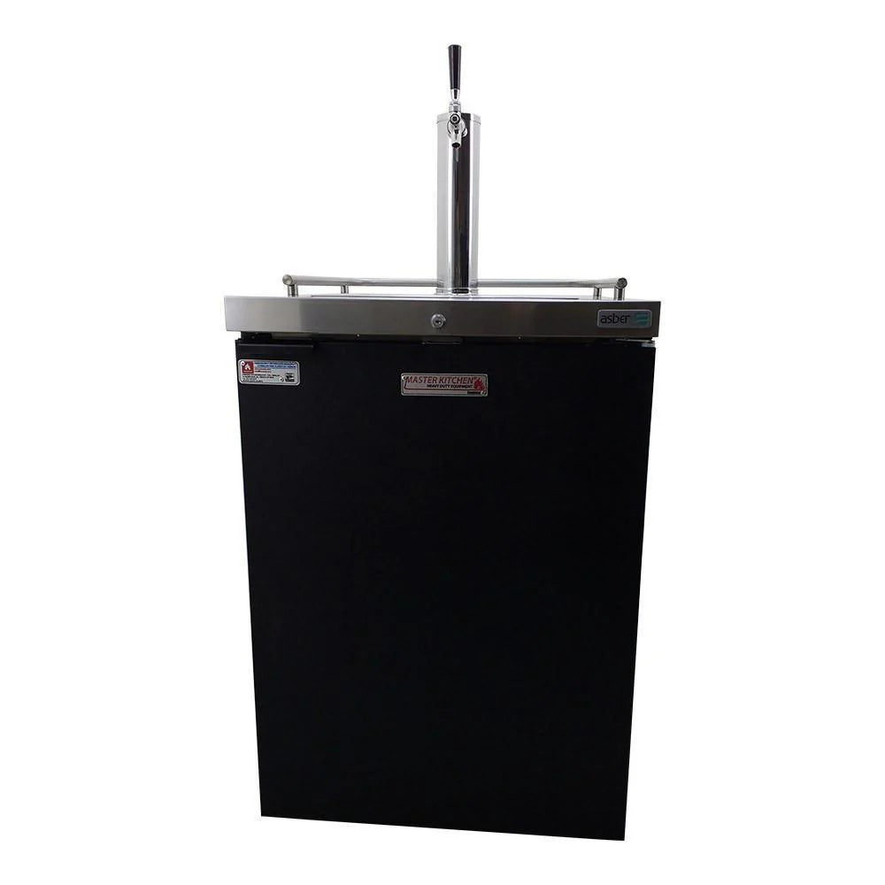 Asber ADDC-23 HC Dispensador Refrigerado Cerveza de Barril Vinil Negro 1 Puerta