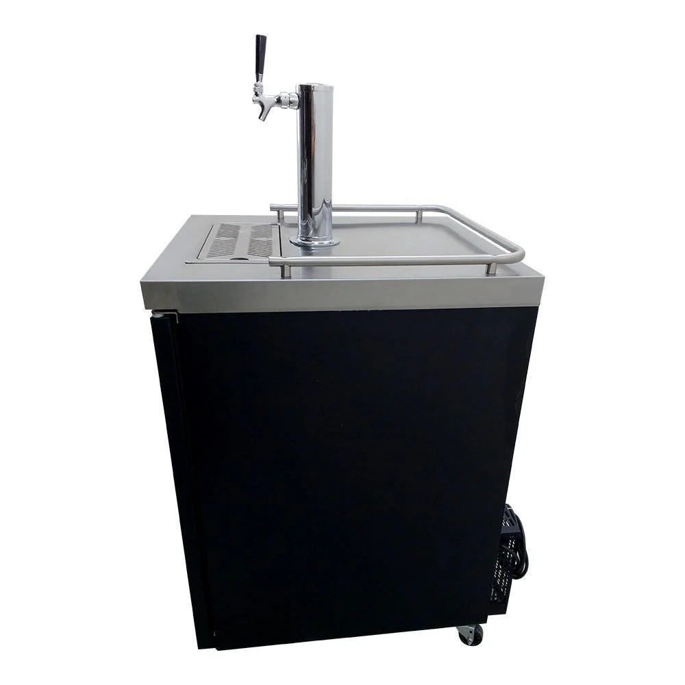 Asber ADDC-23 HC Dispensador Refrigerado Cerveza de Barril Vinil Negro 1 Puerta