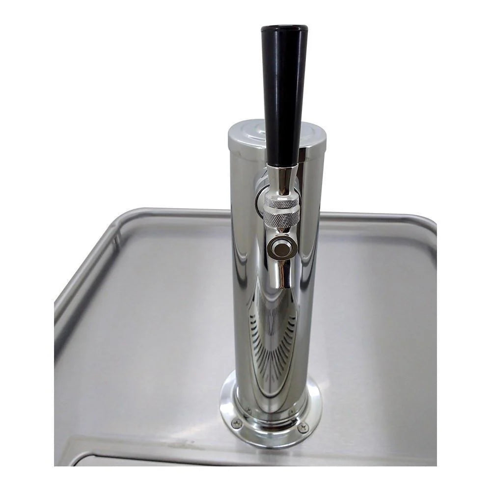 Asber ADDC-23 HC Dispensador Refrigerado Cerveza de Barril Vinil Negro 1 Puerta