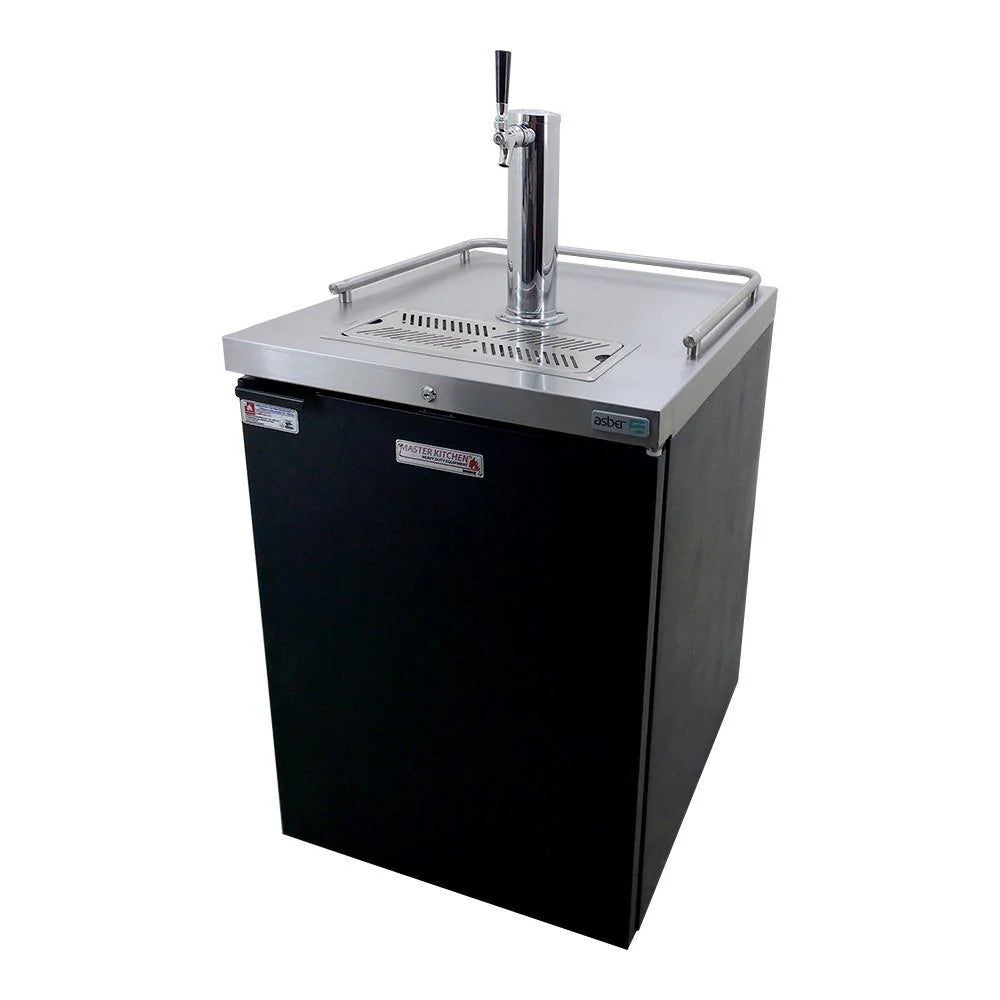 Asber ADDC-23 HC Dispensador Refrigerado Cerveza de Barril Vinil Negro 1 Puerta