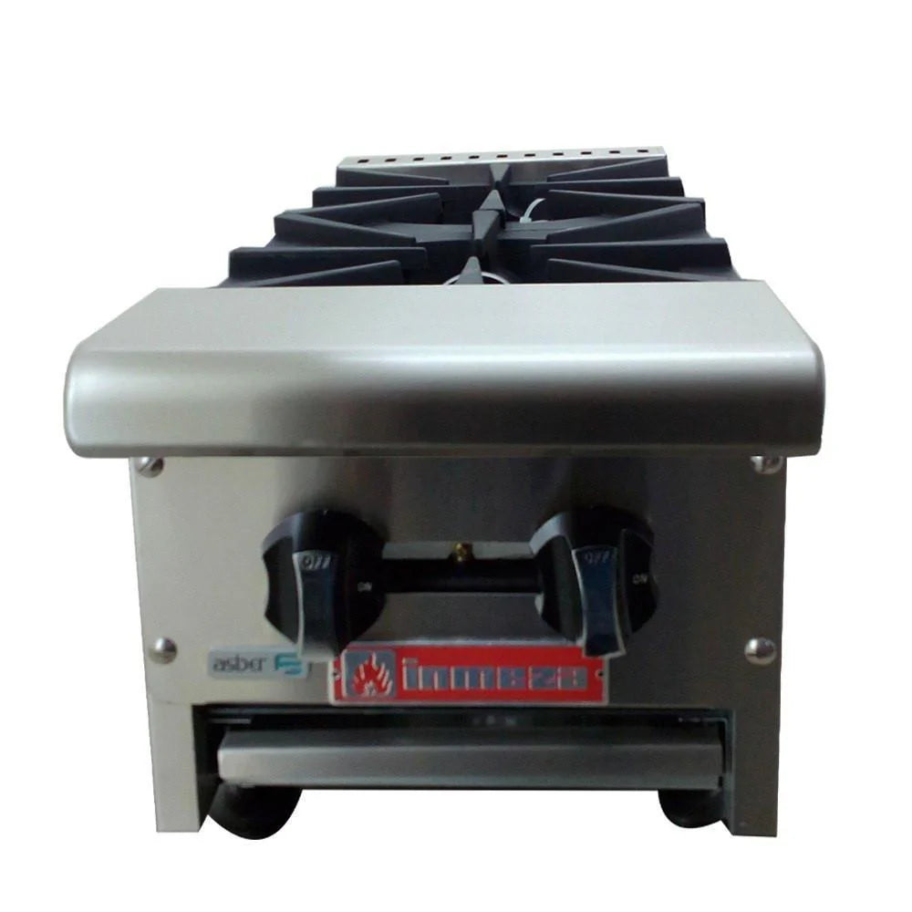 Asber AEHP-2-12 Parrilla a Gas 2 Fuegos