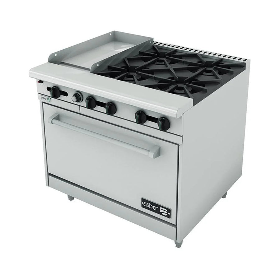 Estufa 4 Quemadores Asber AEMR-G12-B4-36