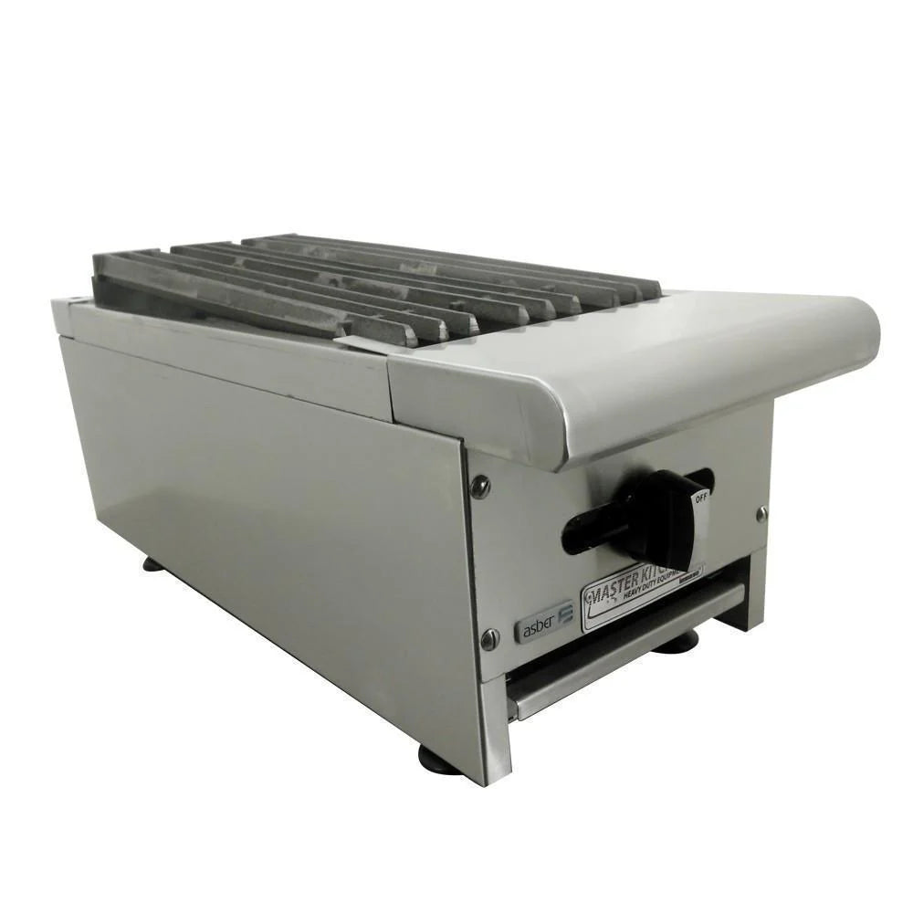 Asber AERB-12 Asador a Gas - Radiante 12" Acero Inoxidable