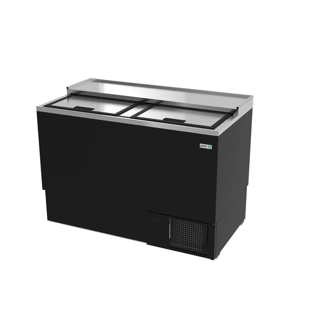 Asber AGF-50 HC Congelador Glass Foster en Vinyl Negro 2 Puertas Solidas Corredizas