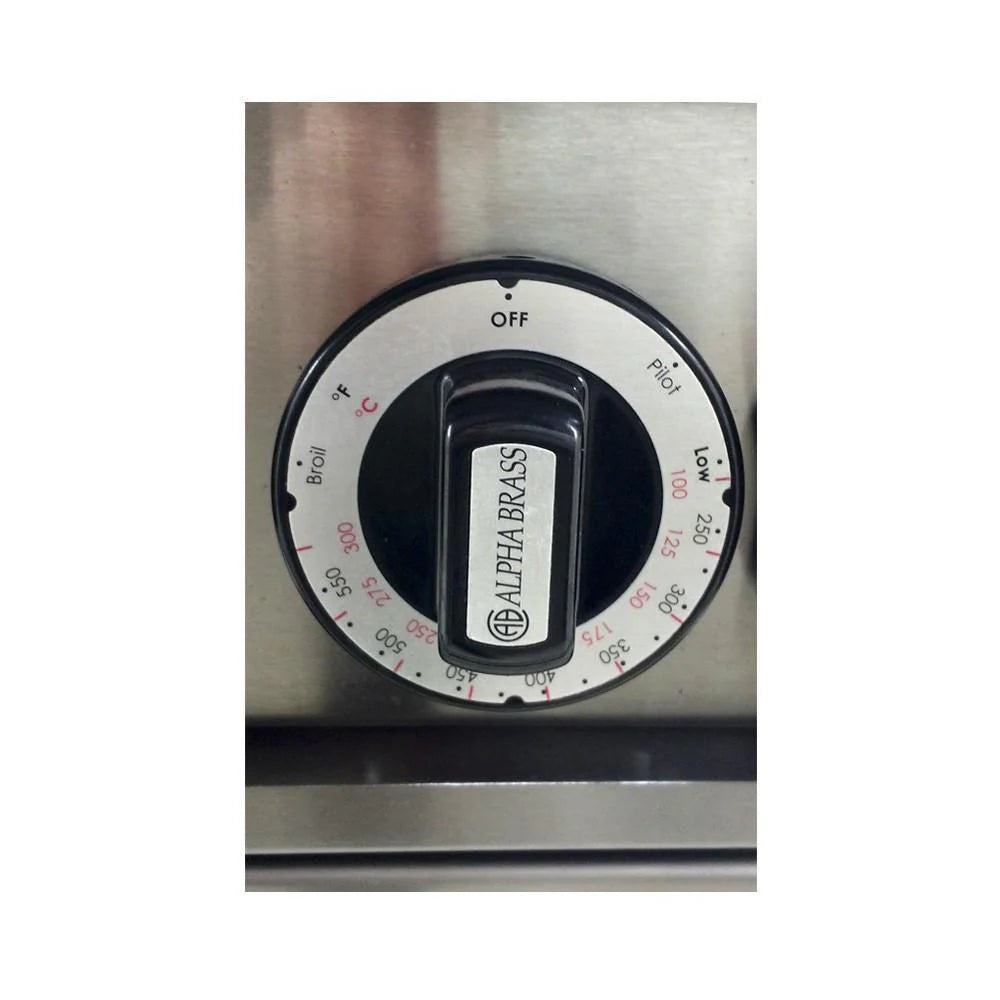 Asber AMR-48 Estufa 4 fuegos Abiertos + Plancha 24" + Horno + Gratinador Acero Inoxidable