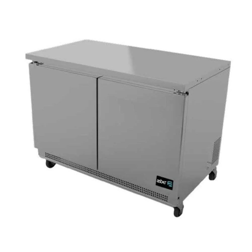 Asber AUTR-48 HC Mesa Refrigerada Bajo Mostrador 2 Puertas Solidas