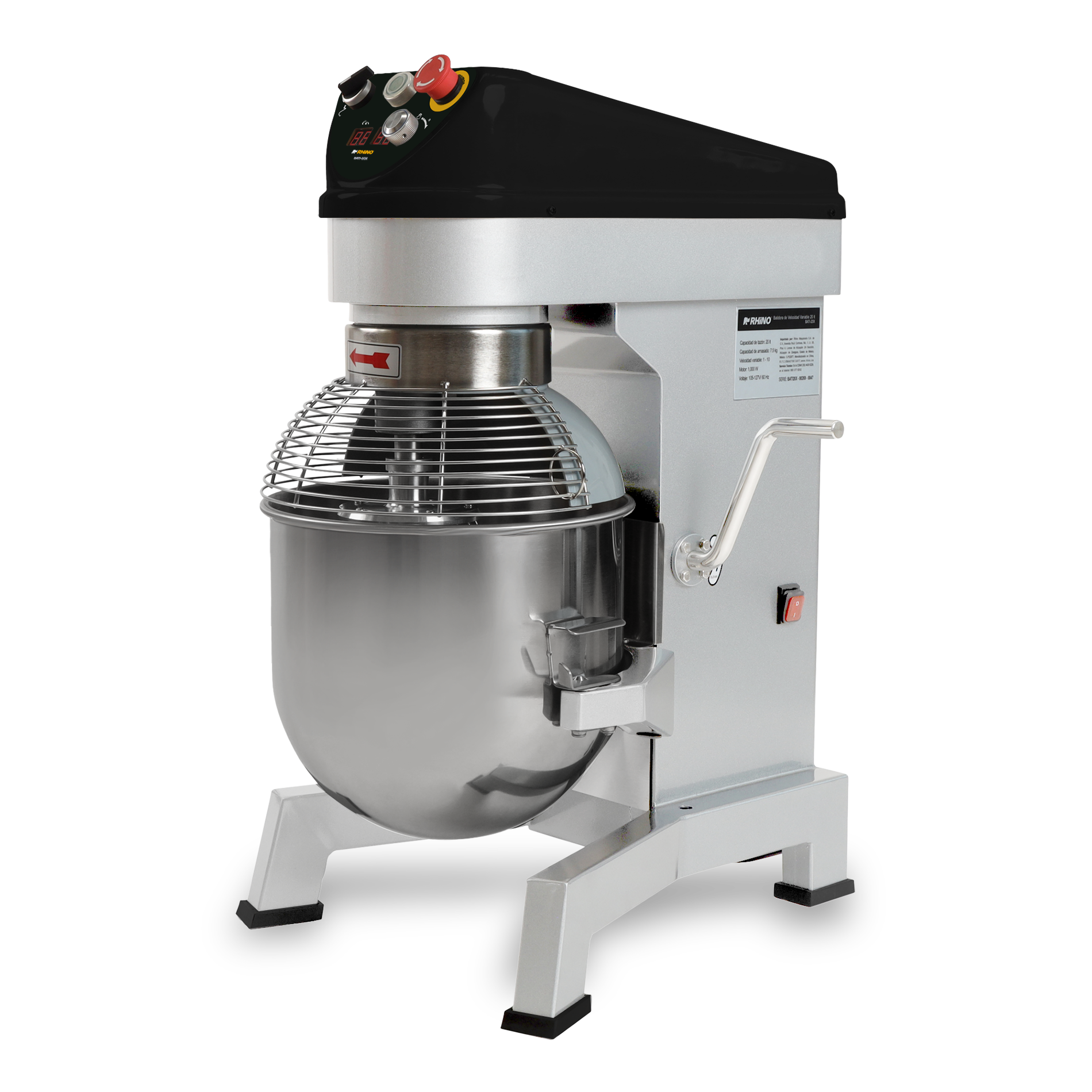 Rhino BATI-20X Batidora Planetaria 20 Lt