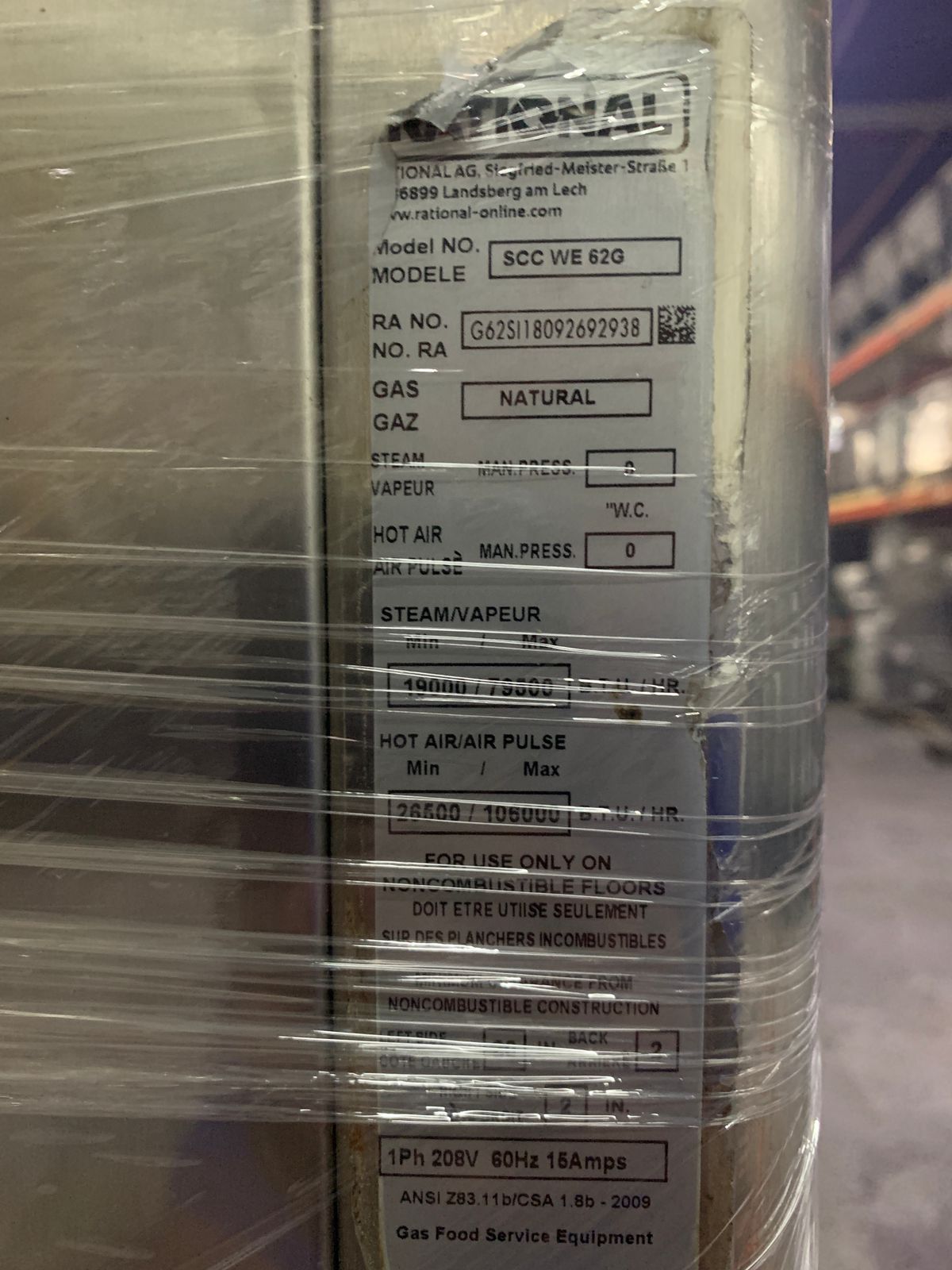 Horno Combi Rational 62G (Reacondicionado)