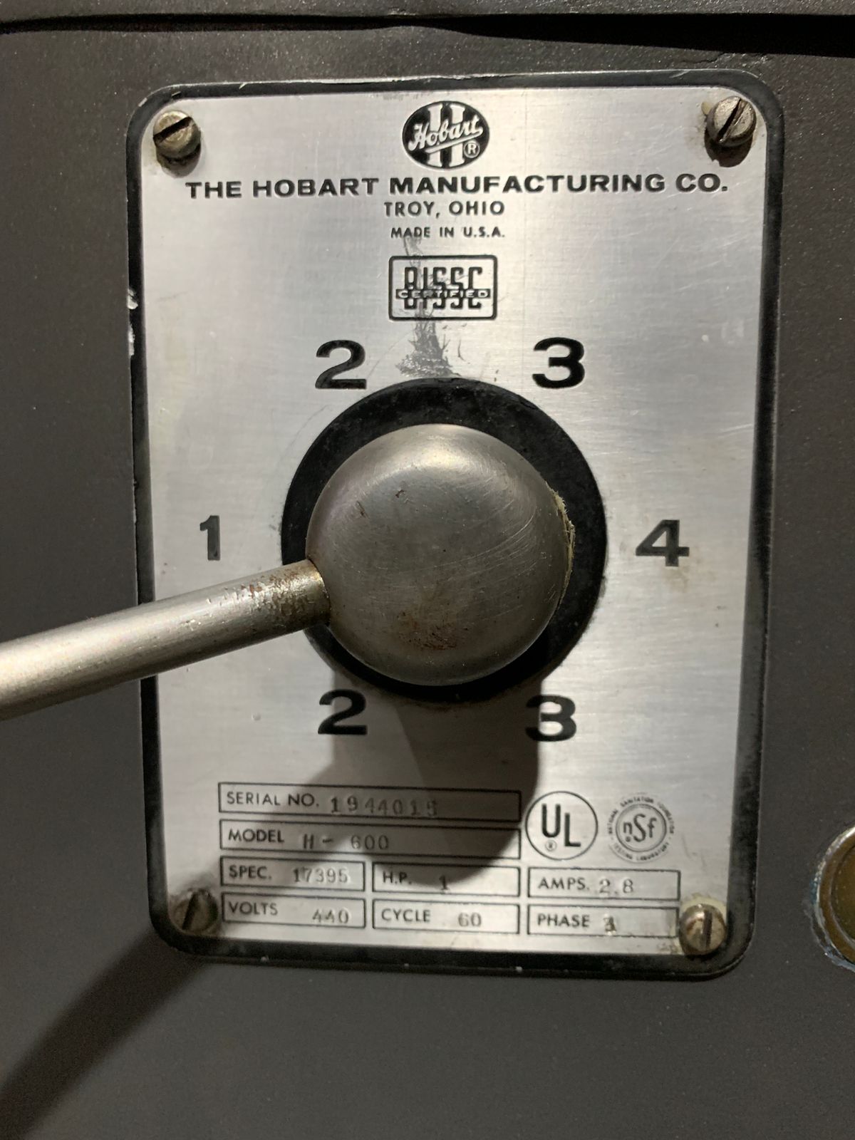 Batidora Hobart H600T 60 Quarts (Reacondicionado)