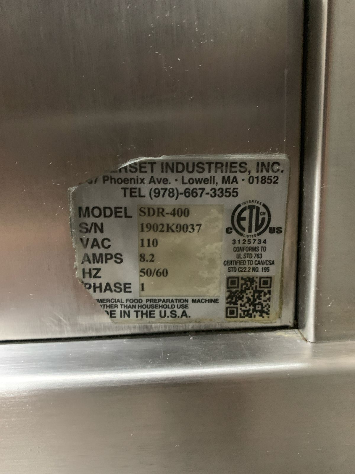 Boleadora de masa Somerset SDR400 (Reacondicionado)