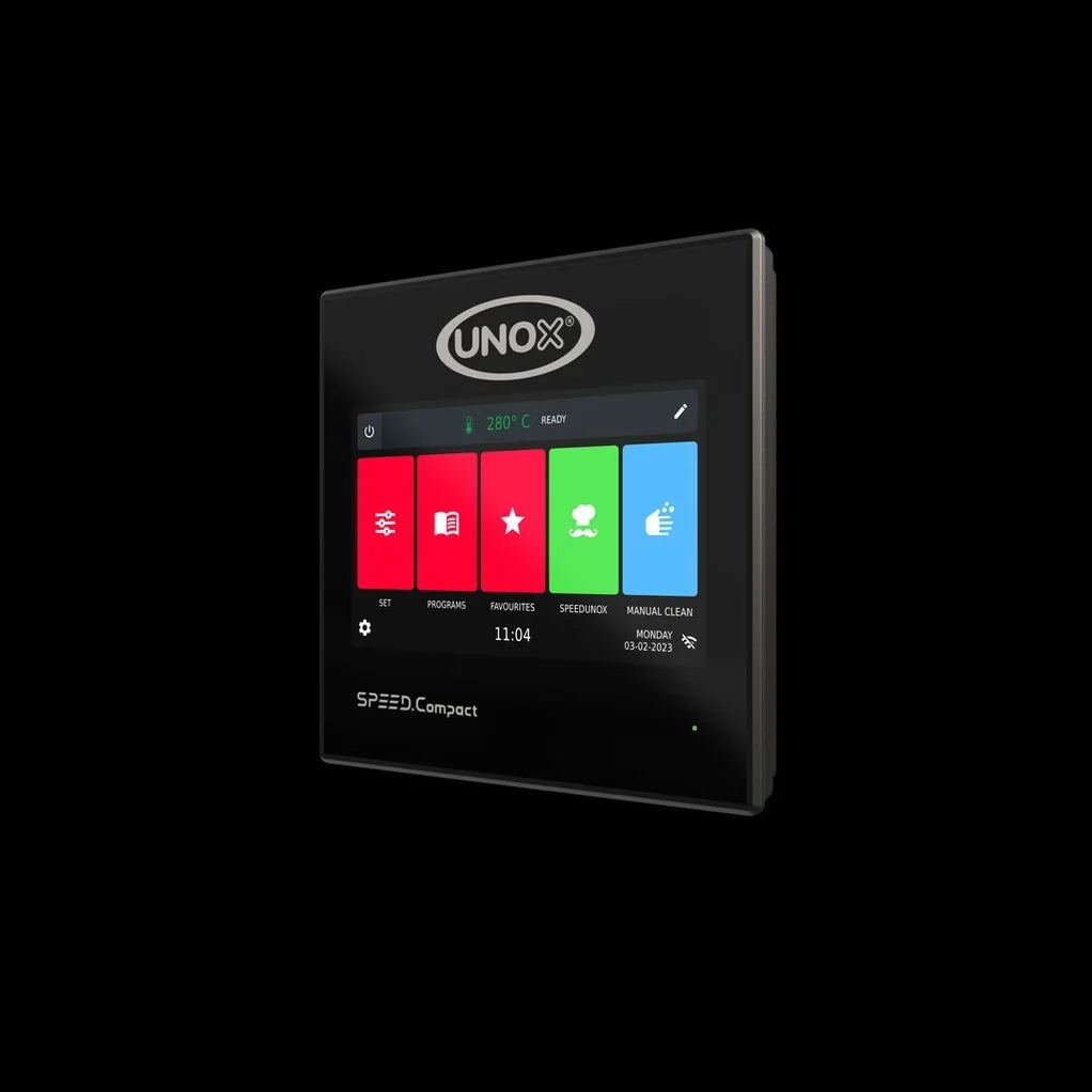 Horno Convección y Cocción Acelerada Eléctrico 1 Bandeja 30x30 cm SPEED.Compact™ ECO Unox XEMA-01NS-MCDS-AL