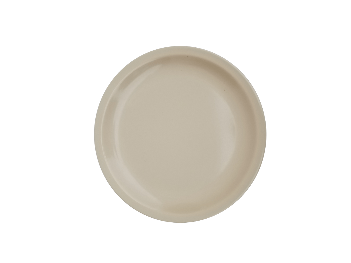 Plato Redondo de Melamina Concassé 22 cm Beige #Color_Beige