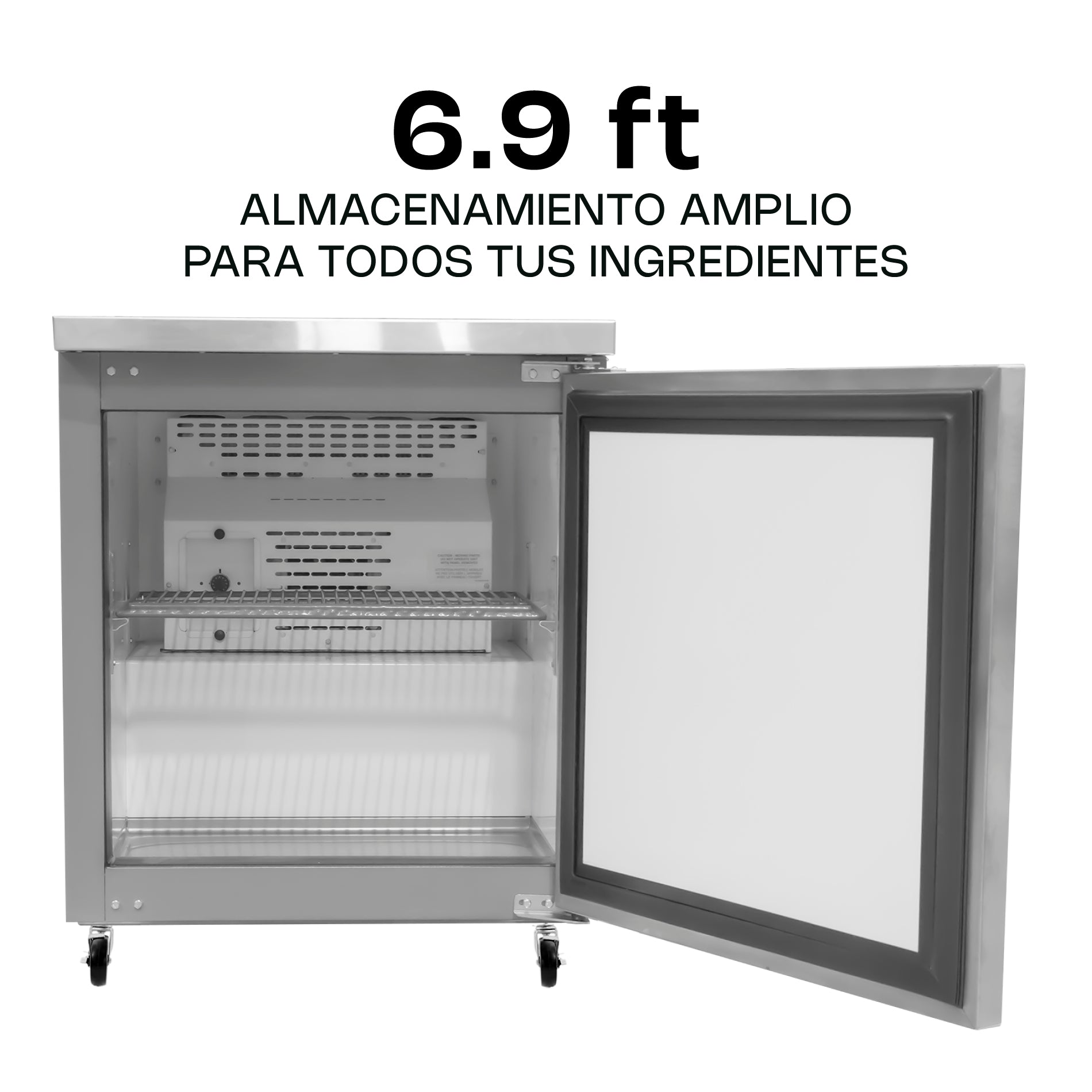 Rhino MERBAJ-27 Mesa Refrigerada Bajo Barra 6.9 Pies