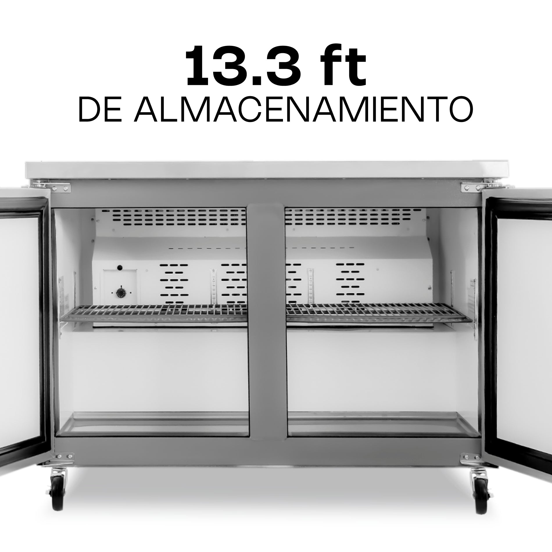 Rhino MERBAJ-48 Mesa Refrigerada Bajo Barra 13.3 Pies