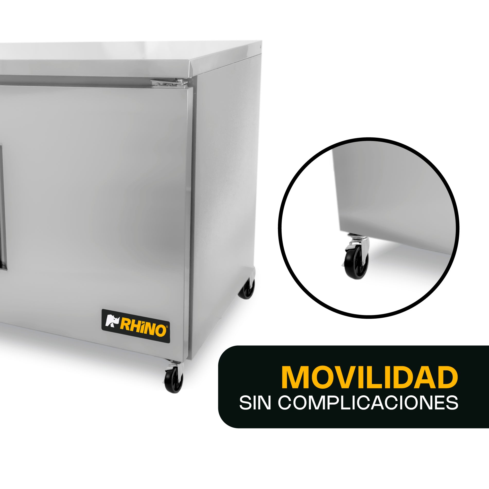 Rhino MERBAJ-48 Mesa Refrigerada Bajo Barra 13.3 Pies