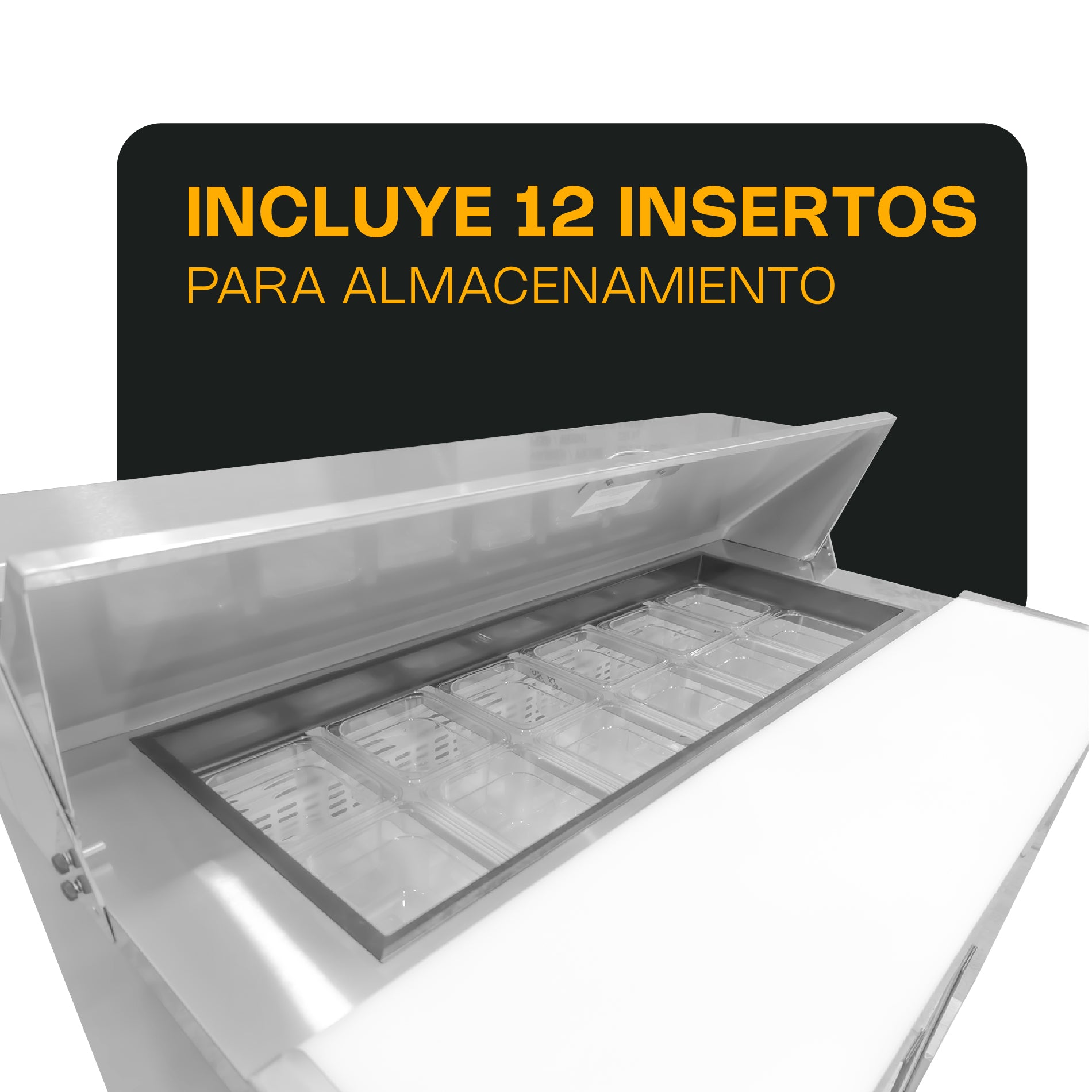 Rhino MERSAL-48 Mesa Refrigerada De Preparación 13.3 Pies