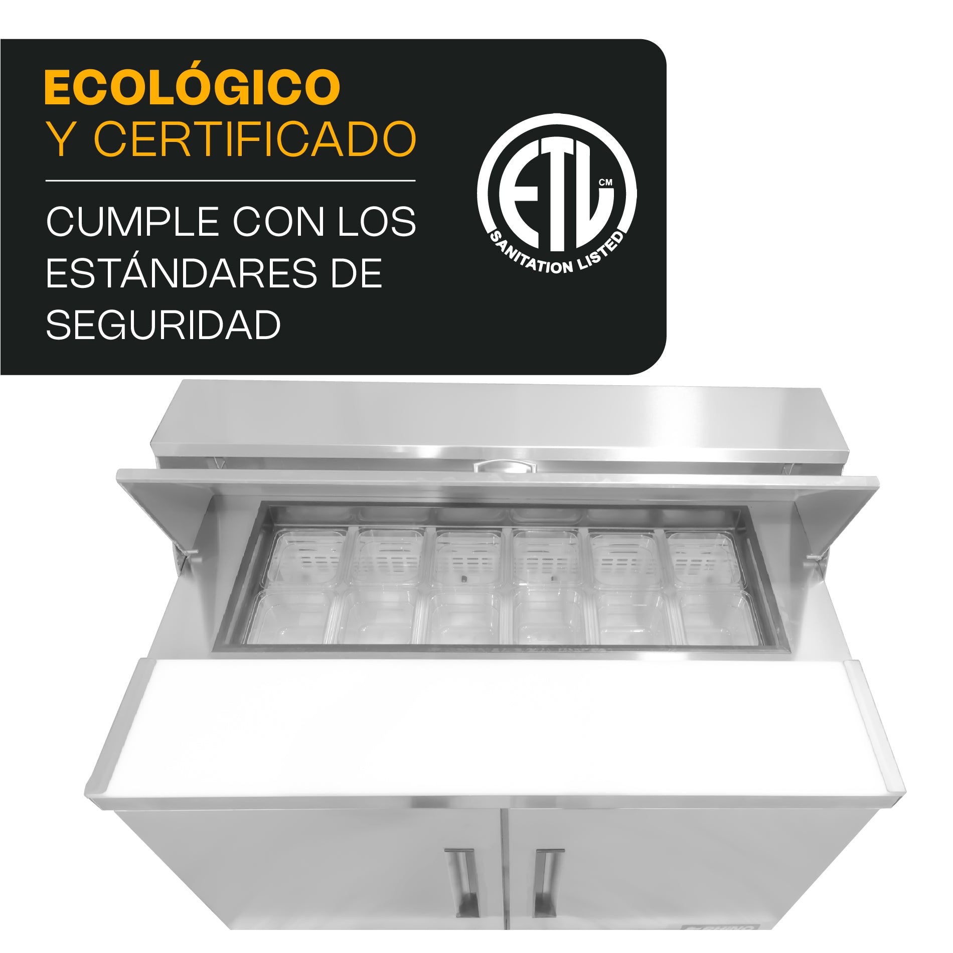 Rhino MERSAL-48 Mesa Refrigerada De Preparación 13.3 Pies