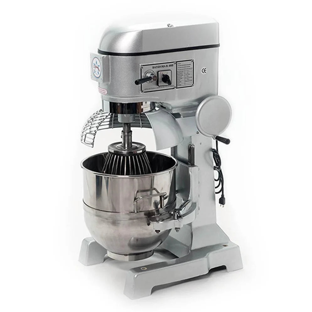 Migsa B-40B Batidora Planetaria Con Tazón De 40 L Color Gris 3 Velocidades 220V 1,500W 110V