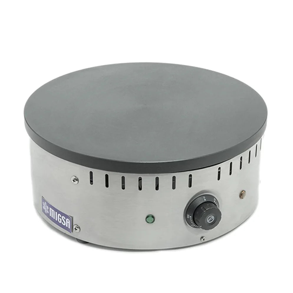 CM-003 MIGSA CREPERA CIRCULAR ELÉCTRICA 40 CM 1,800 W DE 50 A 300 °C