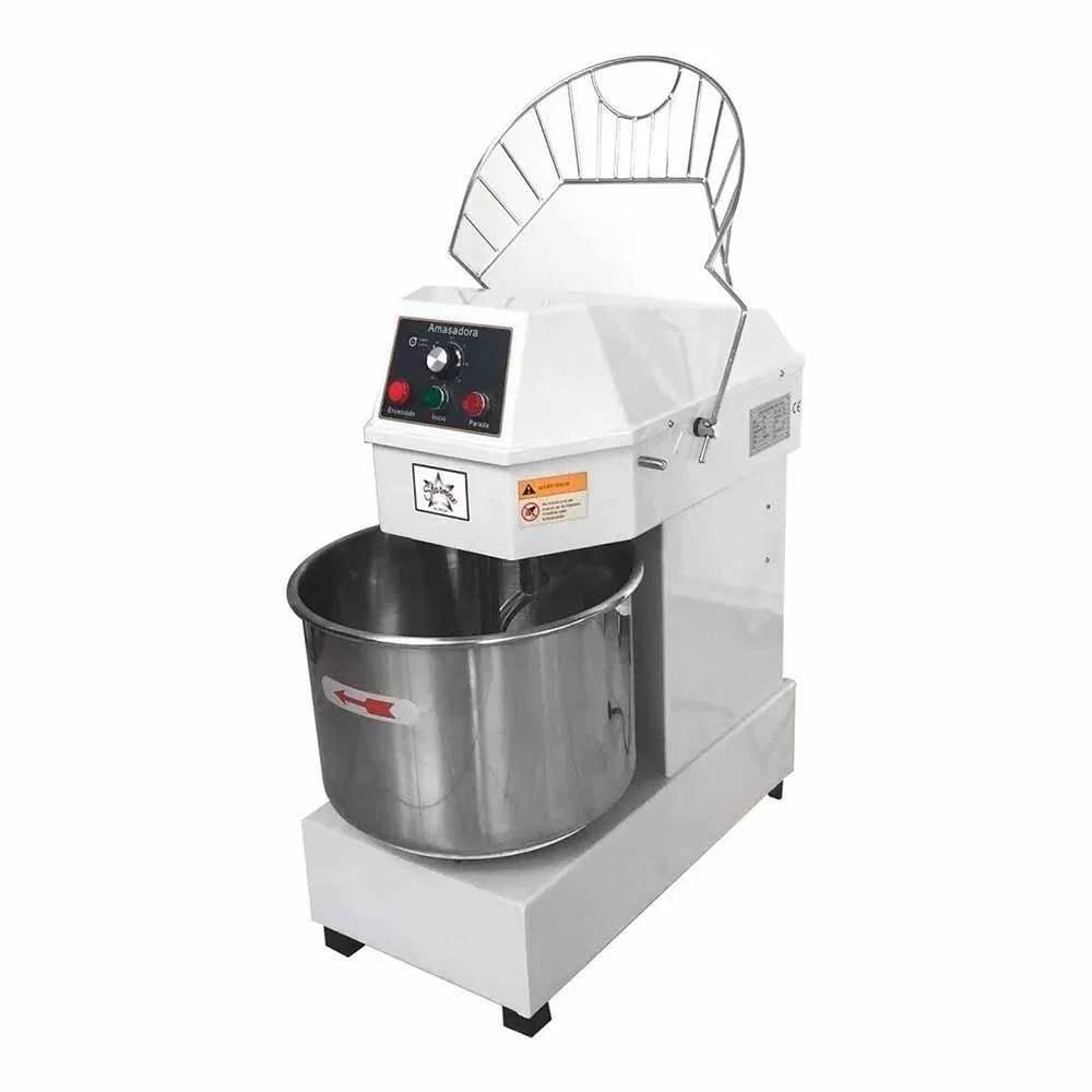 MIGSA HD-40A/110 | Amasadora 40 Lts Doble giro Transmision de Banda | 2 Velocidades | Tazón Acero Inoxidable | Masa Pizza, panificacion