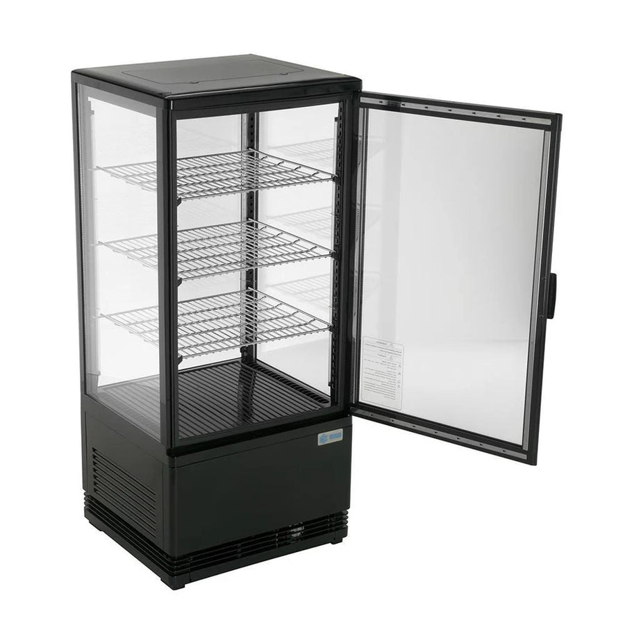 Migsa RT-78L Refrigerador De Exhibición Panorámico Puerta Recta 78 L 180W 110V