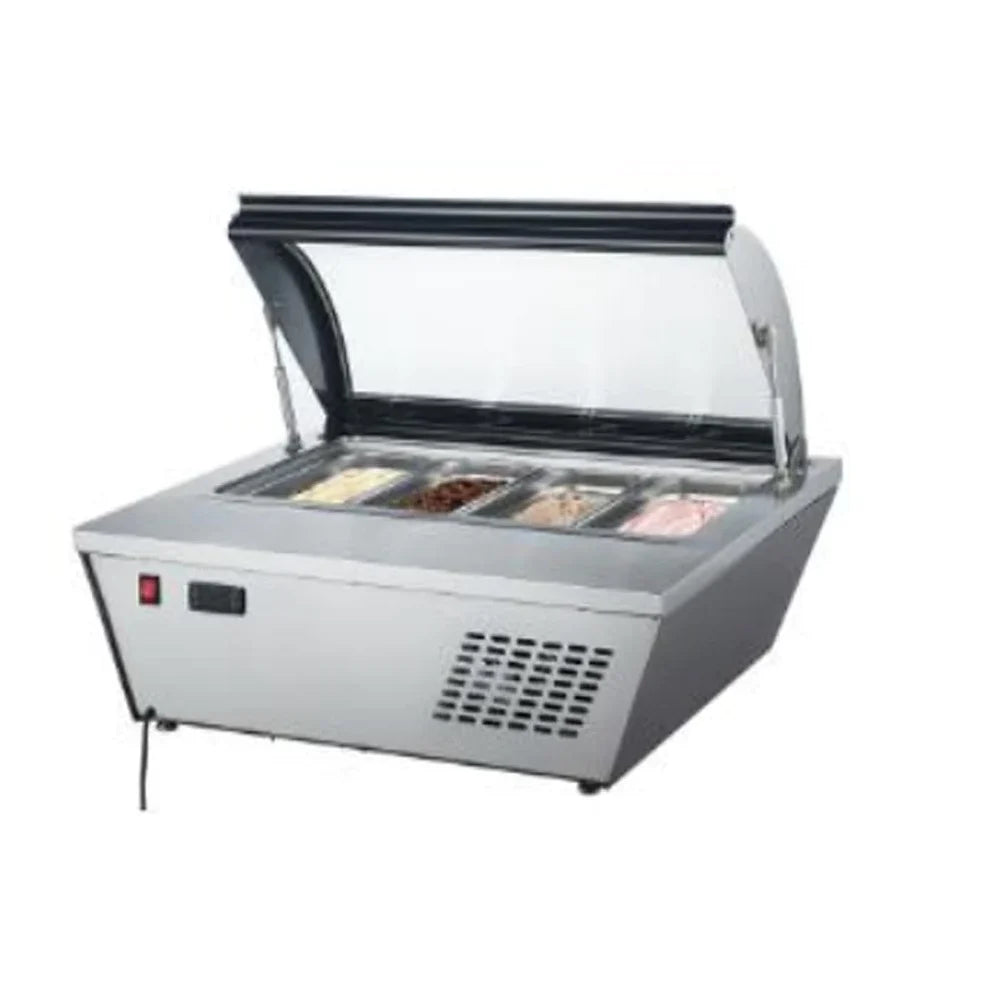 RTD-67L MIGSA Base Congelada Para Helados De 4 Insertos De Sobre Mesa Con Tapa