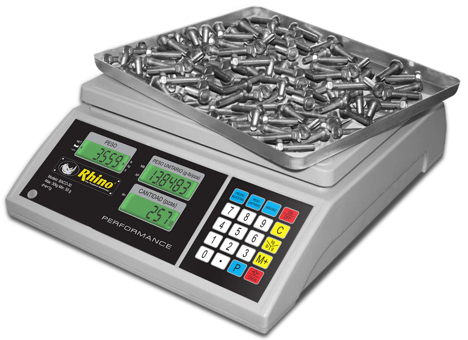 Rhino BACO-30 Basculas Contadora 30 Kg