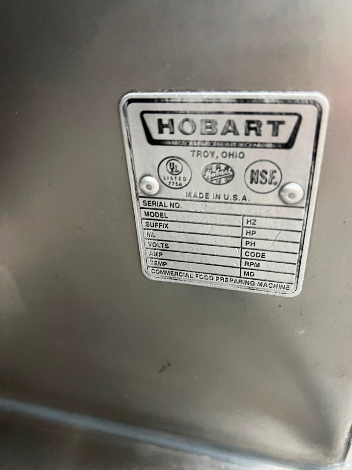 Molino 8.5 HP Hobart MG1532 (Reacondicionado)