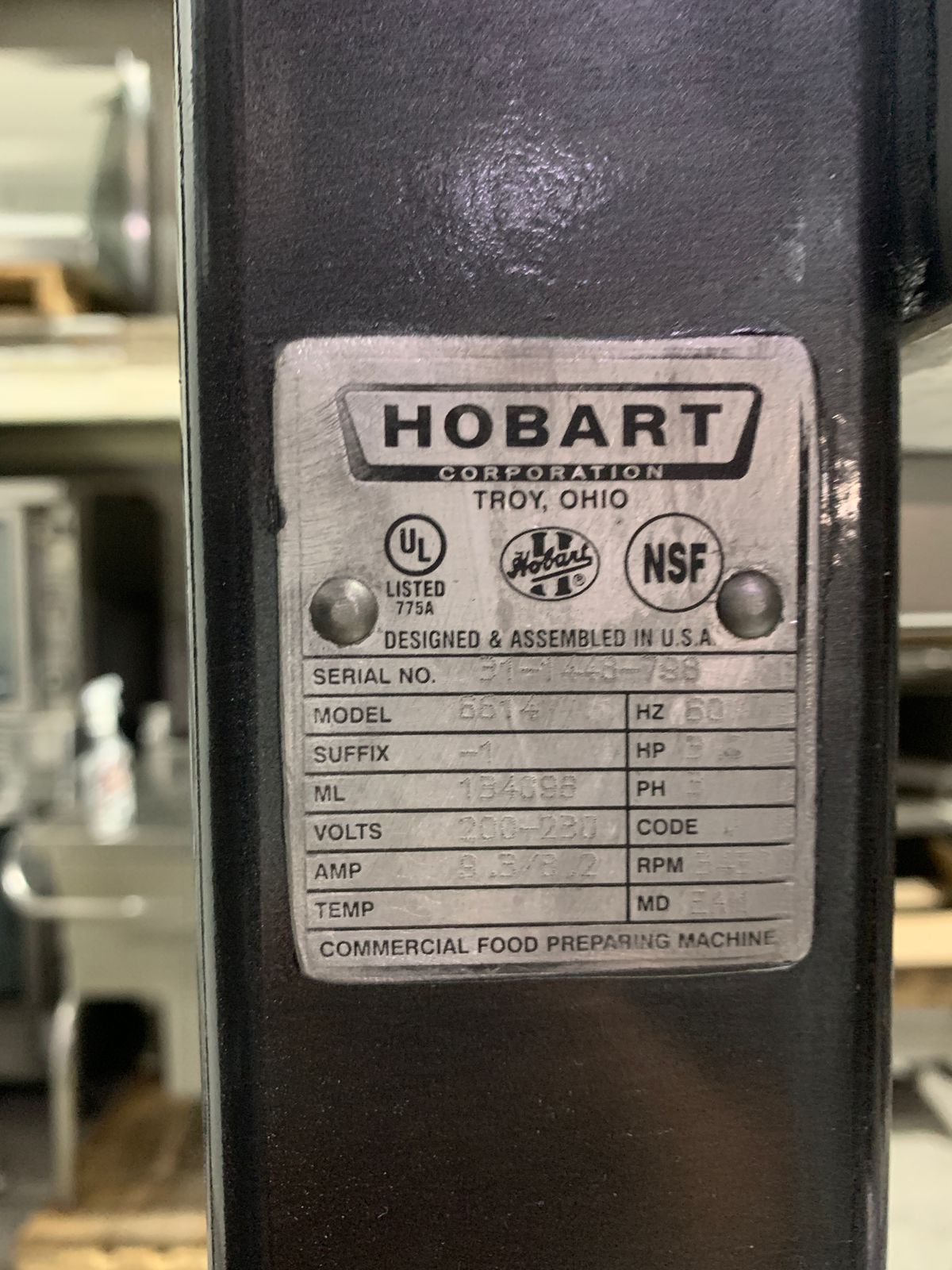 Sierra Carnicera Hobart 6614 3HP (Reacondicionado)