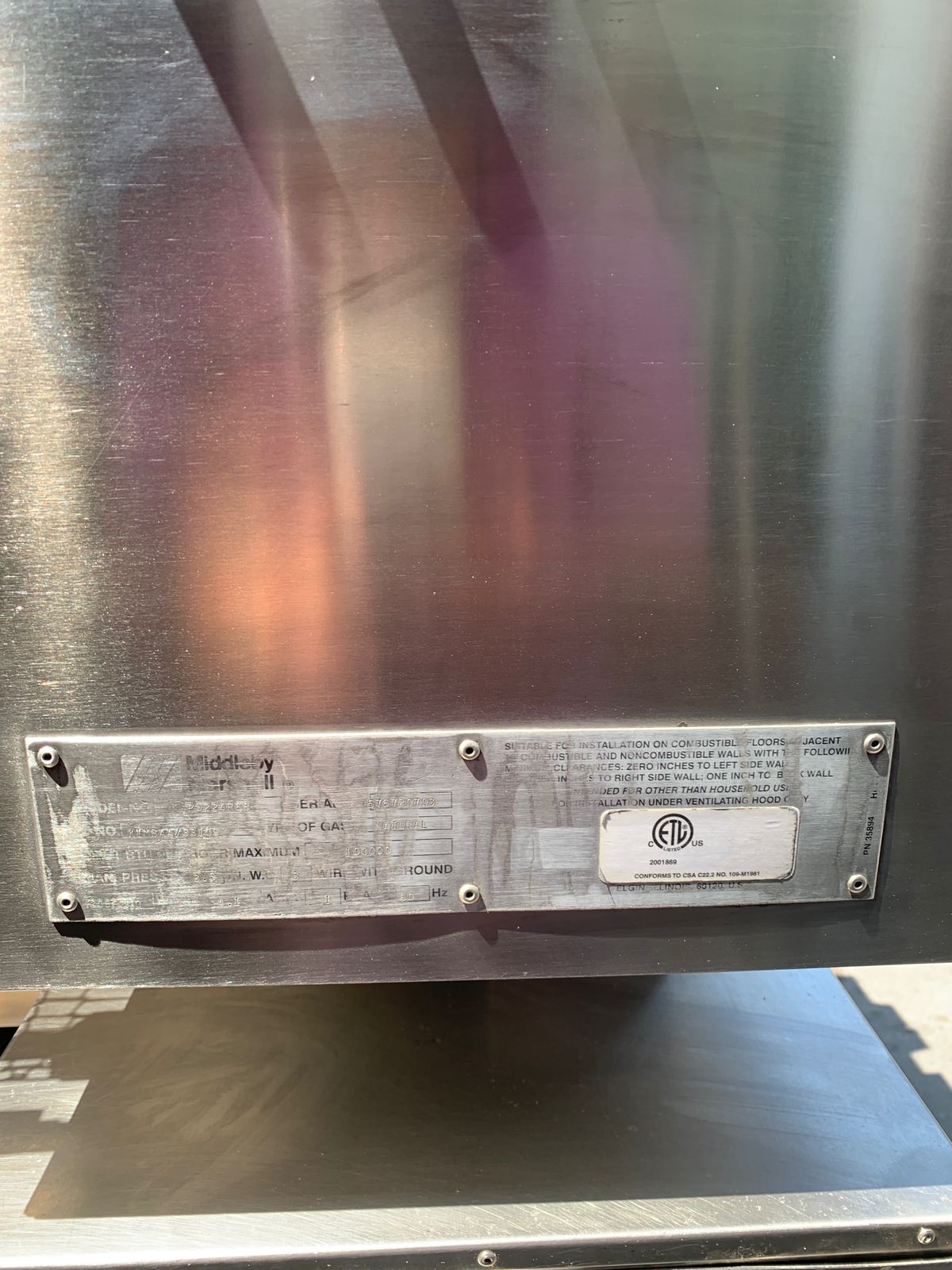 Horno de Banda Doble 24 Pulgadas Middleby Marshall Ps224g (Reacondicionado)