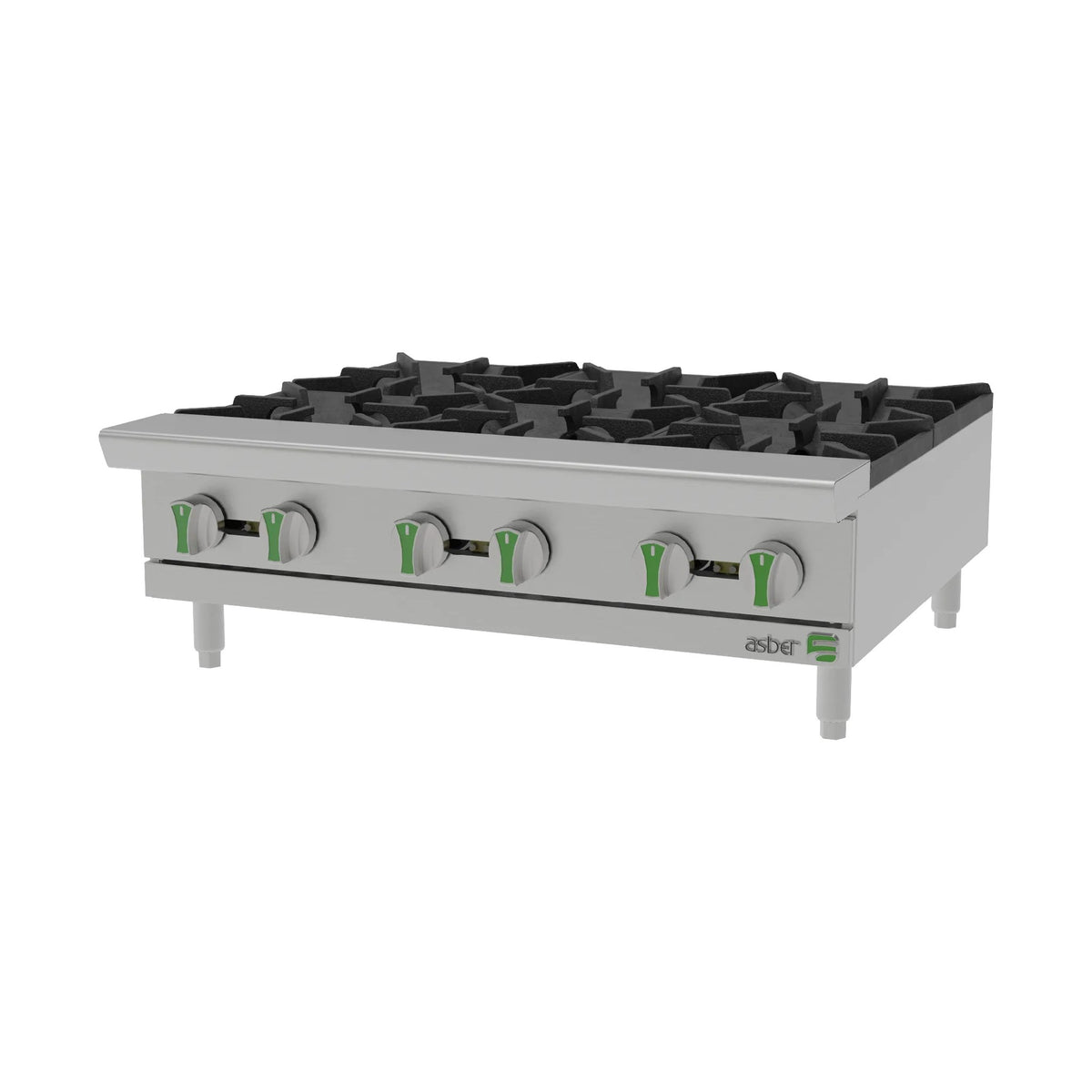 Parrilla 6 Quemadores Asber AEHP-6-36-EM