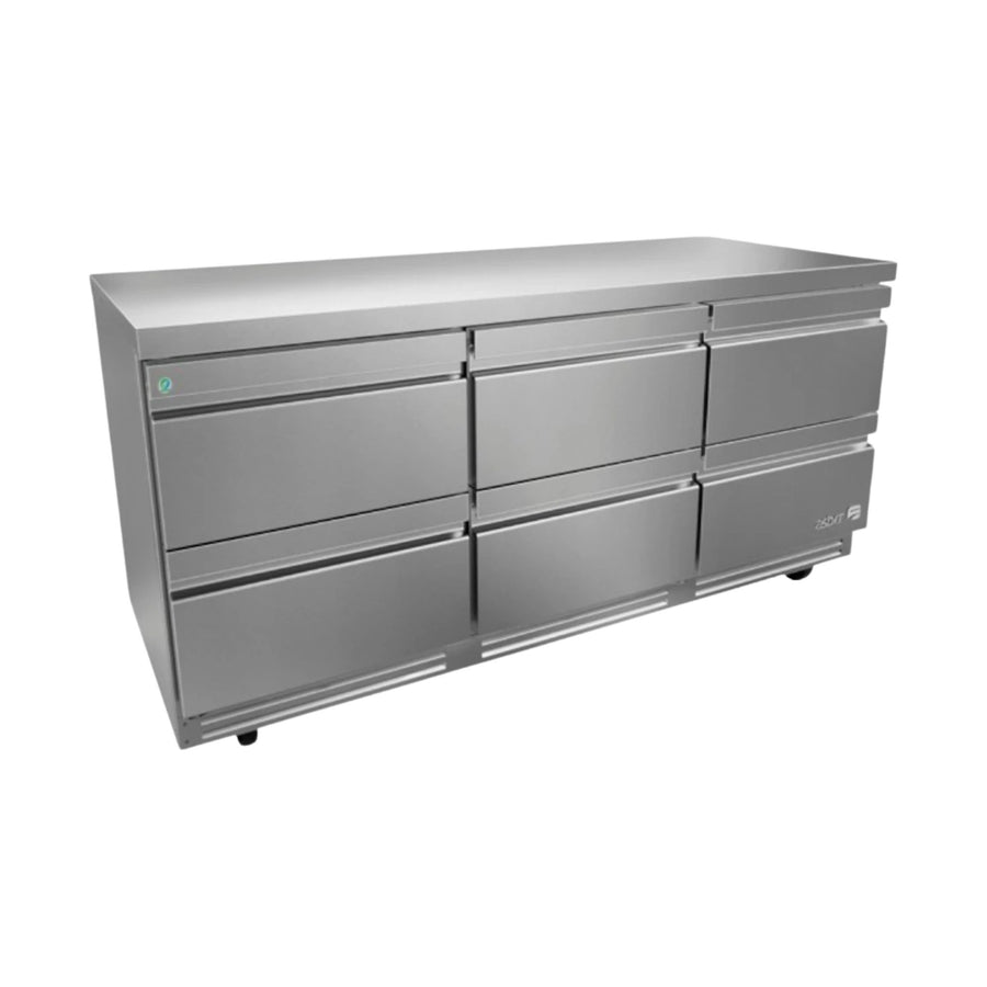 Mesa Refrigerada 6 Cajones Asber AUTR-72-D6-P-HC