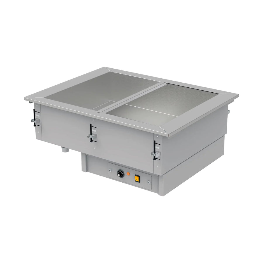 Baño María Eléctrico 2 Insertos Asber DBM-211-S-W