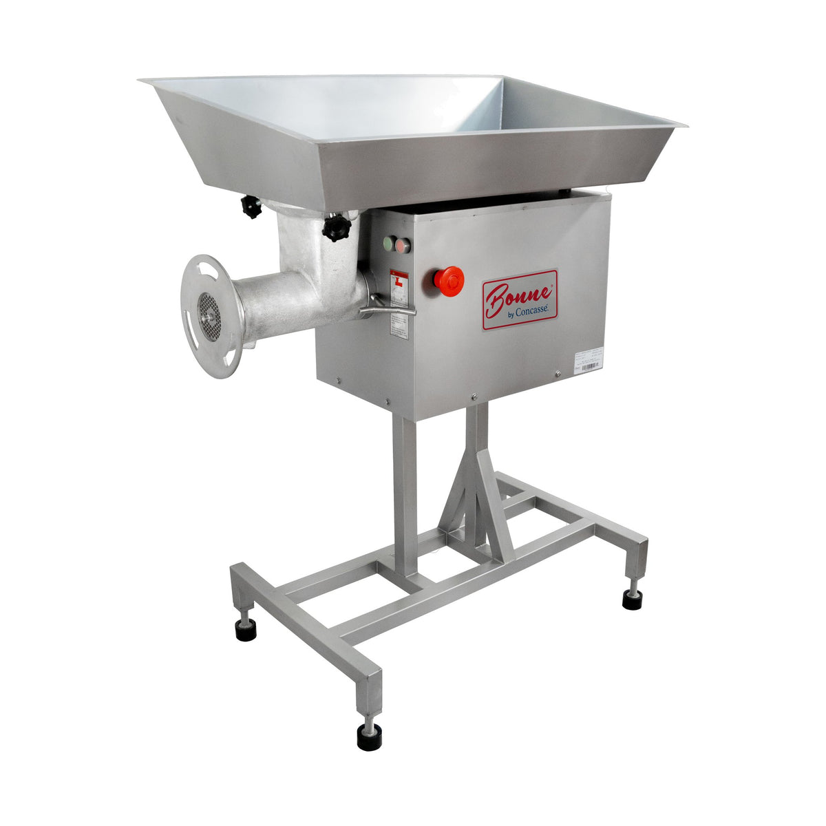 Molino de Carne #32 de Acero Inoxidable Bonne 3 HP 220 V 3F Con pedestal