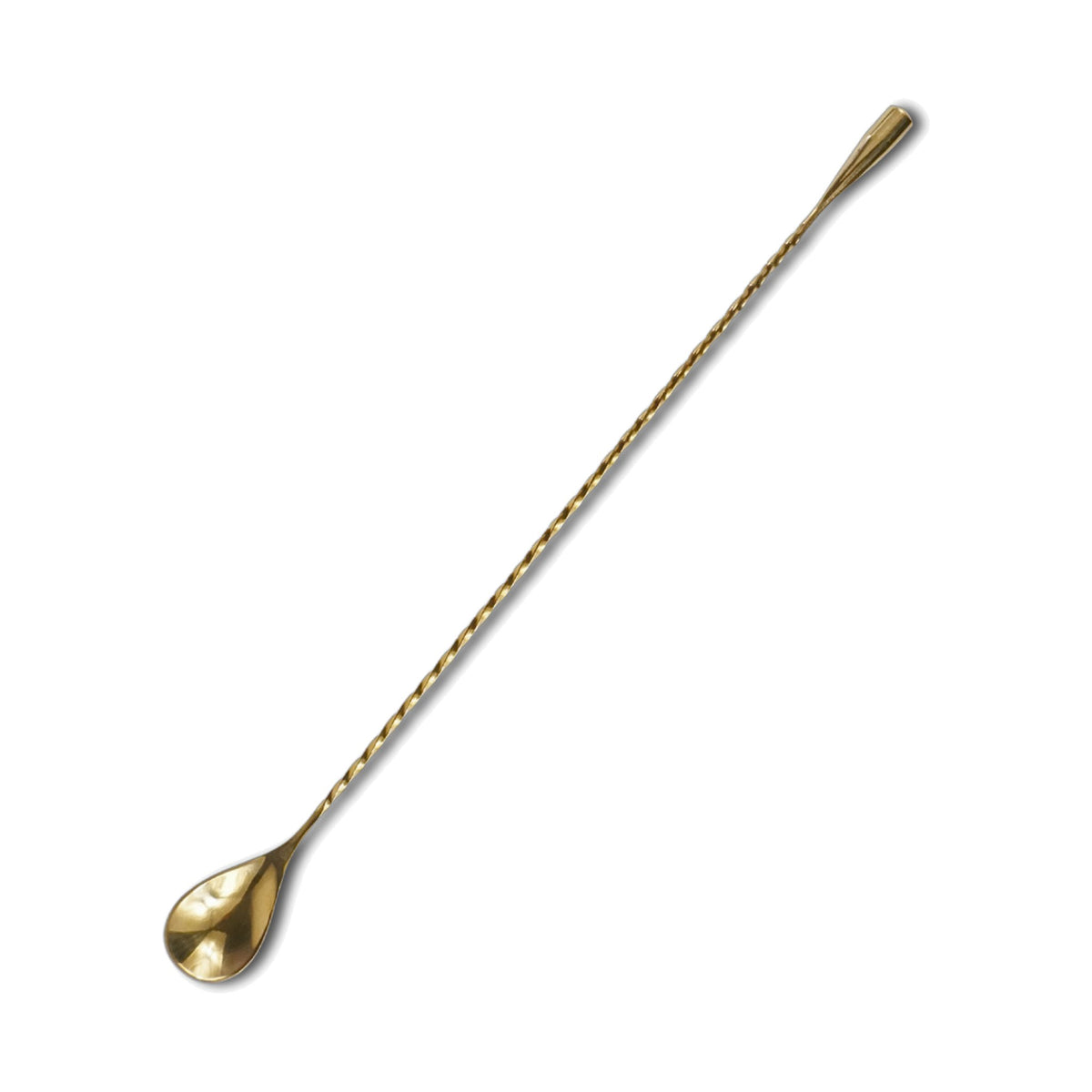 Cuchara para Bar de Acero Inoxidable Concassé 35 cm Dorado #Acabado_Dorado