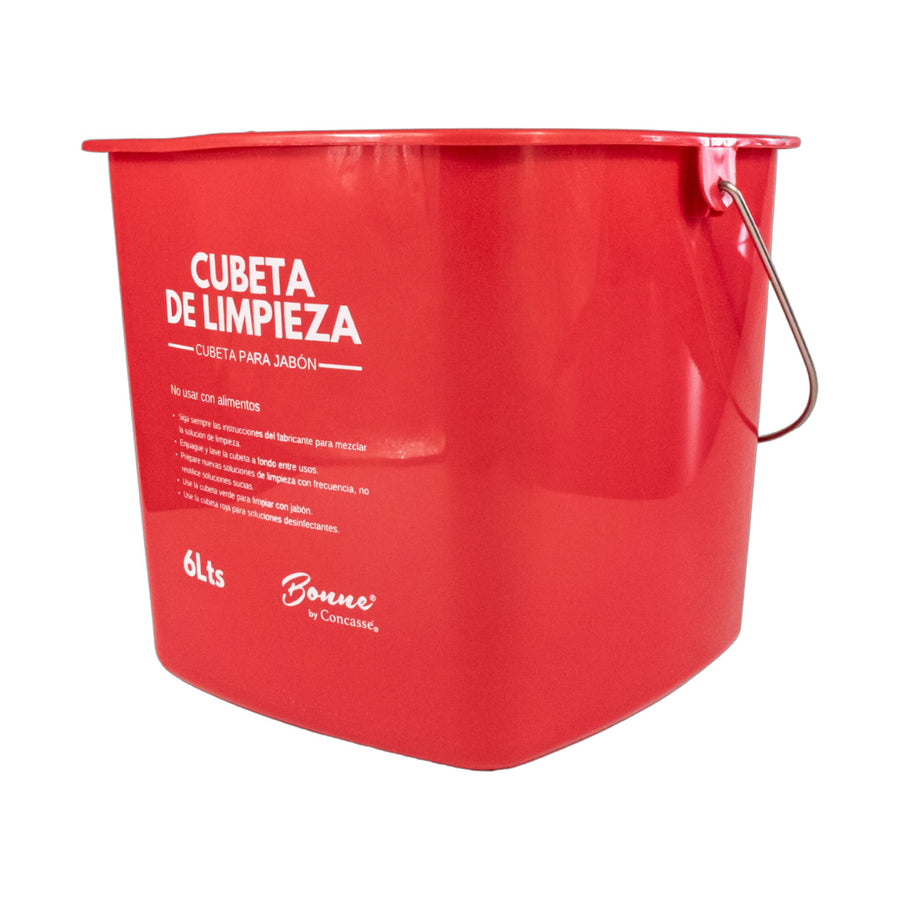 Tina para Limpieza 6 L Concassé Rojo (sanitizante) #Color_Rojo (sanitizante)