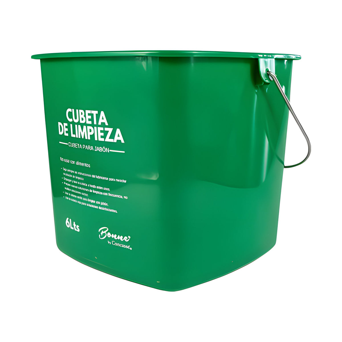 Tina para Limpieza 6 L Concassé Verde (solución de jabón) #Color_Verde (solución de jabón)