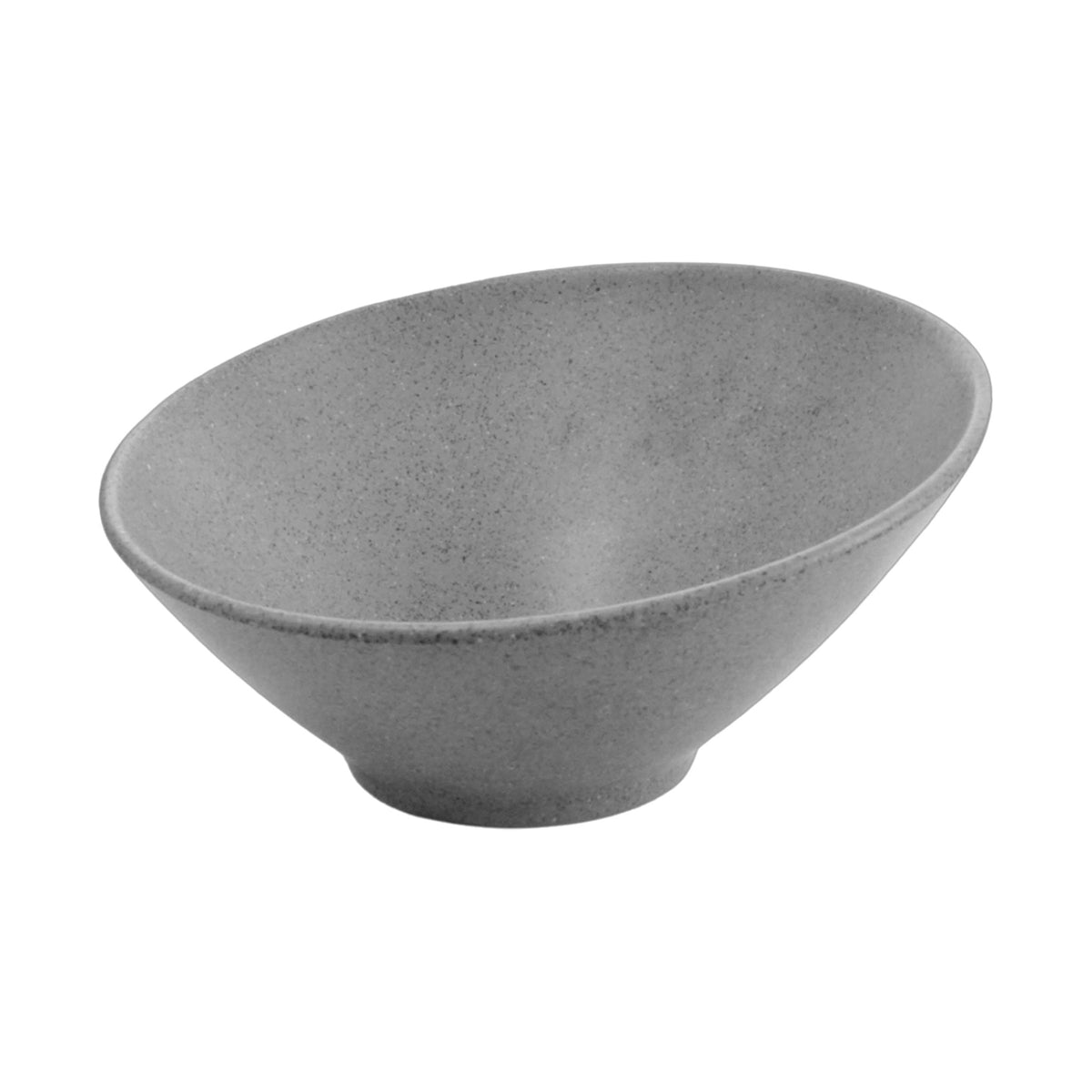 Bowl Inclinado de Melamina Concassé 25 cm Gris #Color_Gris