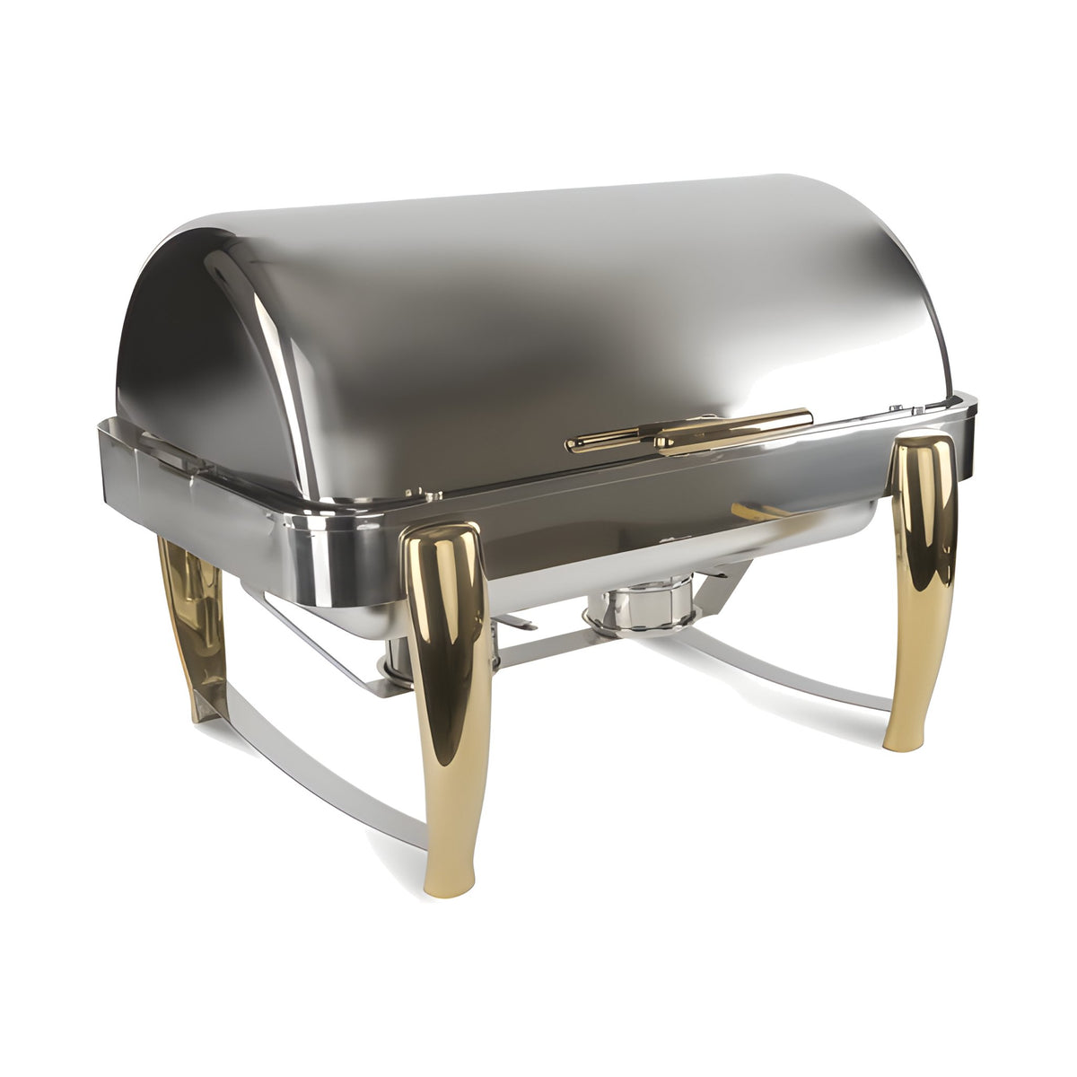Chafer de Lujo Concassé Rectangular Dorado #Color_Dorado