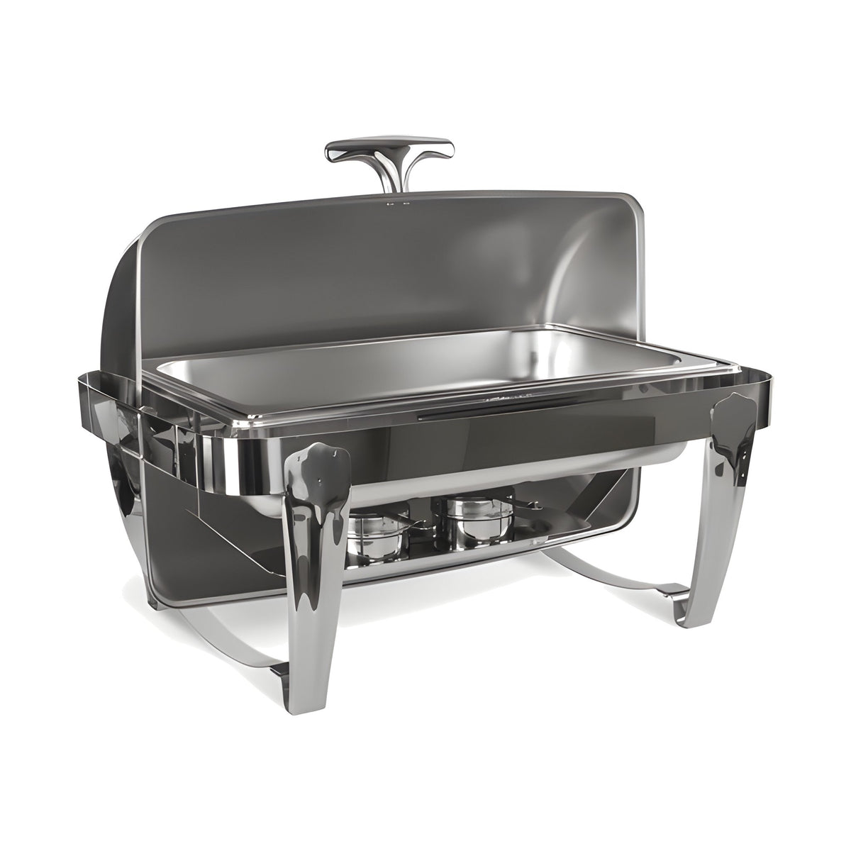Chafer de Lujo Concassé Rectangular Plateado #Color_Plateado